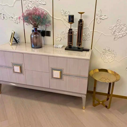 Modern Steel Living Room Coffee Table Italian Luxury Combination Side Table Eco-Friendly Design Durable Construction Storage