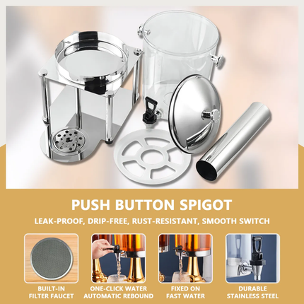 Buffet Machine Juice Dispenser Stainless Steel Beverage Machine With Base