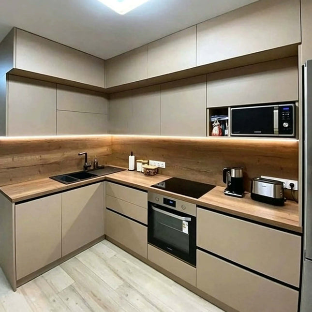 CBMmart 2026 New White Matt Lacquer European Luxury Modern High Gloss Acrylic Designs Kitchen Cabinet Sets