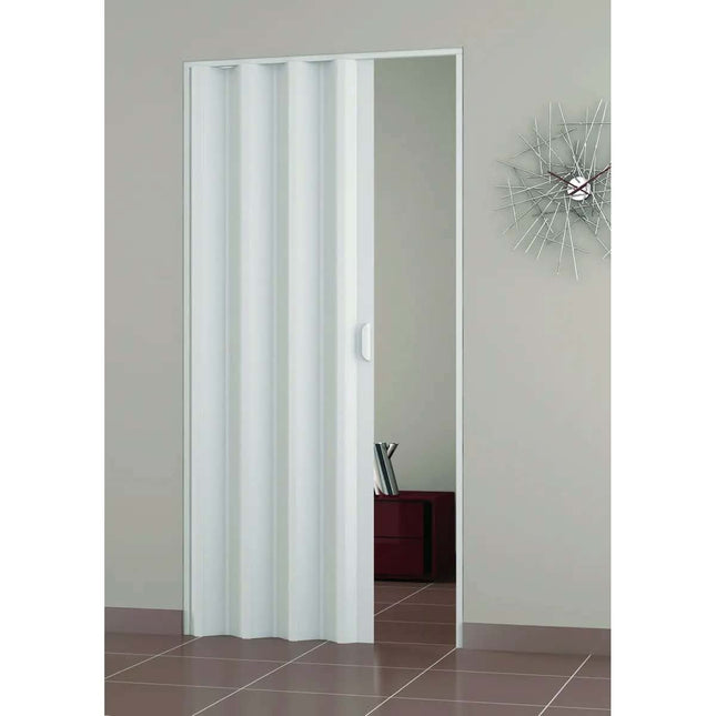 83cm Modern White Foldable Interior Door For Bathroom Bedroom Kitchen Hotel Living Room Villa School Apartment-MDF Glass