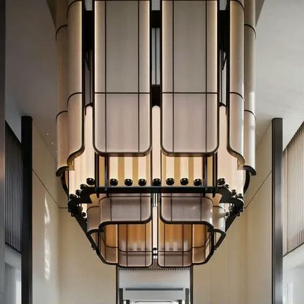 Luxury Glass Chandelier For Hotel Lobby Super Market Wedding Hotel New Design Large Pendant Light