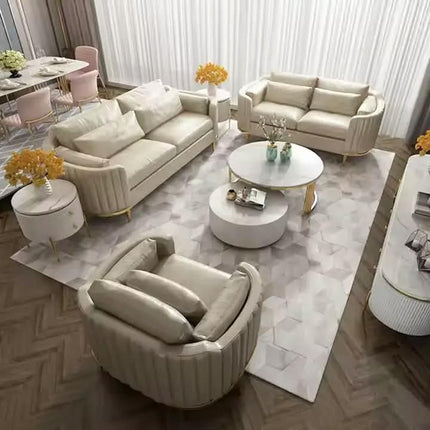 Multi-seat Velvet Sofa with High Resilience Sponge, Non-slip Quiet Comfortable for Living Room & Bedroom