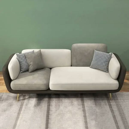 Contemporary 3 Seater Wood Sofa Modern Minamalist Sofa Set for Living Room Furniture