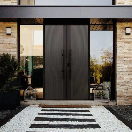 High End Aluminum Villa Entrance Gate Modern Carved Design Anti Rust Main Door