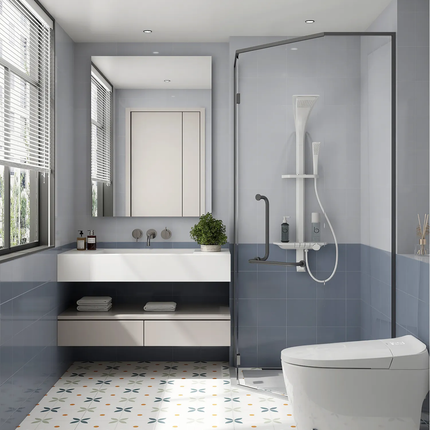 Modern Wall Mounted Bathroom Bath Basin Shower Sets Bathroom Mixer Shower System