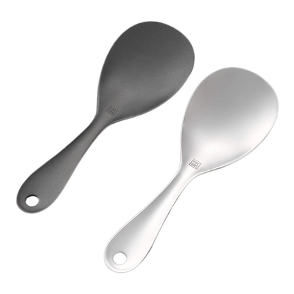 New High Quality 304 Stainless Steel Kitchen Utensils Stick Pot And Rice Spoon Non Stick Pot Rice Spoon Rice Paddle
