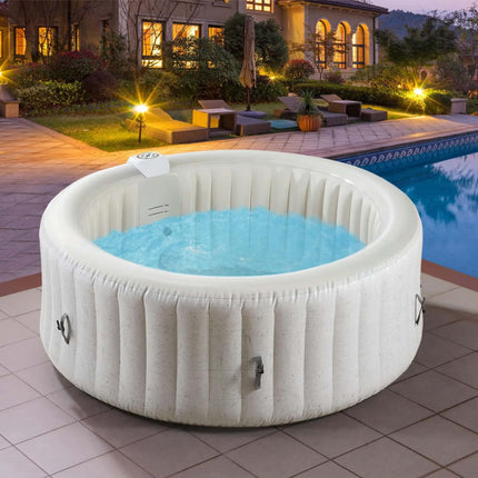 Modern Design Inflatable Spa Bathtub 2-Person Portable PVC Hot Tub With Massage Function 550L Capacity Outdoor Use