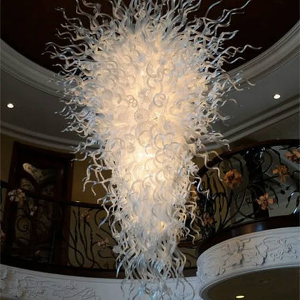 Modern Luxury Custom Glass Chandelier Blown Glass Pendant LED 2700-6000K Dimmable 5-year Warranty Stairway Clubhouse Project