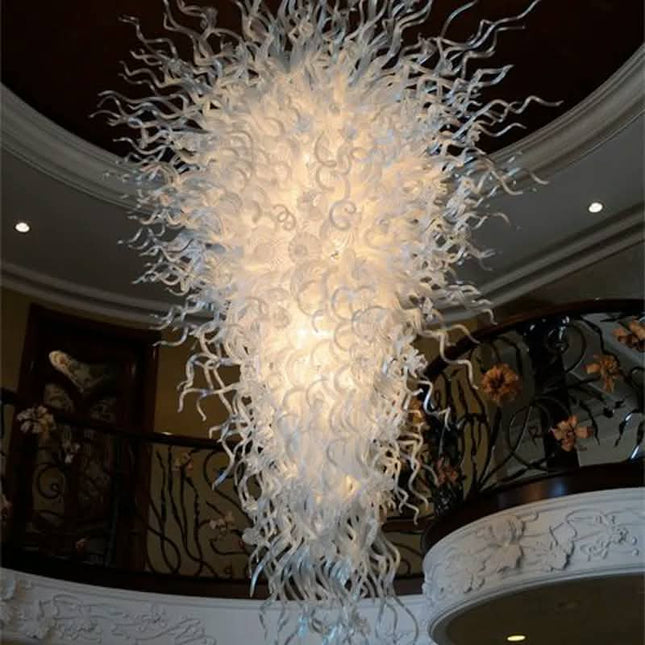 Modern Luxury Custom Glass Chandelier Blown Glass Pendant LED 2700-6000K Dimmable 5-year Warranty Stairway Clubhouse Project