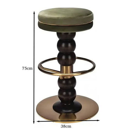 Italian Designer Stainless Steek Bar Stool Minimalist Modern High Stool Luxurious Backrest for Dining Outdoor Bars Hotels