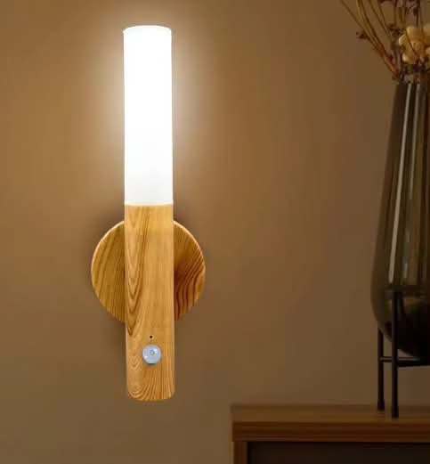 LED Night Light Modern Design White Shade Wall Lamp With 50000 Hours Lifespan for Bedroom