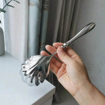 Luxury Shell-Shaped Stainless Steel Serving Spoons Premium Quality Unique Design Tableware Coffee Spoon Teaspoon