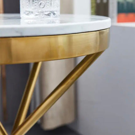 Modern Gold Center Marble Stainless Steel Coffee Side Table Stool Other Living Room Sofa Set Home Furniture Interior Decor Metal