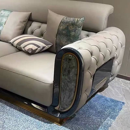 New Design Living Room Luxury Modern Couch Leather Sofa Set Indoor Sectional Furniture Fabric Sofa