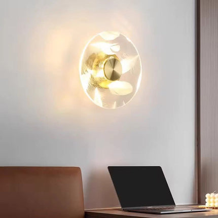 Postmodern Feather Wall Lamp Background LED Staircase Corridor Aisle Porch Atmosphere Acrylic Simple Bedroom Led Wall Lamp