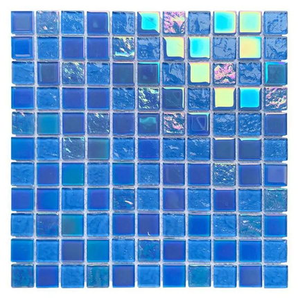 30×30 Square Morden Tile for Home Bathroom and Wall Swimming Pool Glass Mosaic Tile, crystal Mosaic Tile