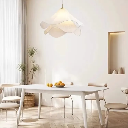 Modern Home Decor Luxury Fabric Pendant Lights French Style Dining Table Romantic Chandelier