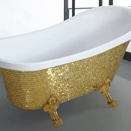 Classical Bathroom Movable Old Freestand Bathtub with Lion Feet
