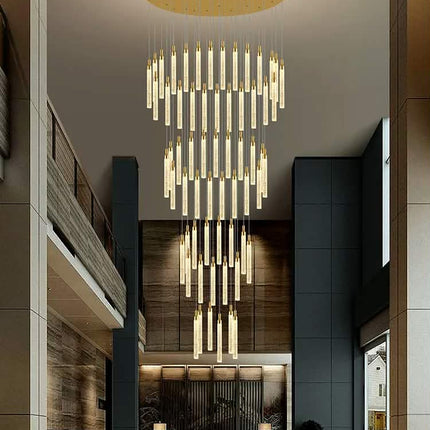 Modern Chandelier Crystals Villadom Living Room Pendant Lights Stair Light Decoration Hogar Moderno Suspension Luminaire Nordic