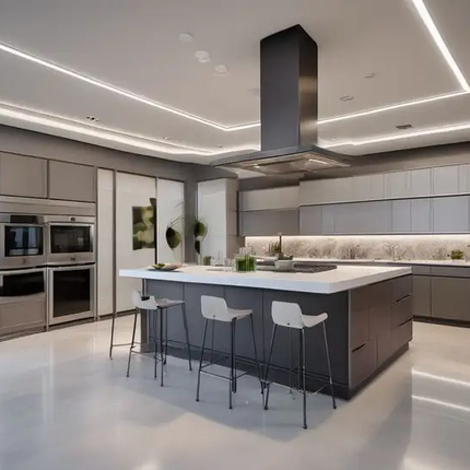BNITM Premium Custom Kitchen with Sink Eco-Friendly Modular Design for High-End Homes and Luxury Residential Use