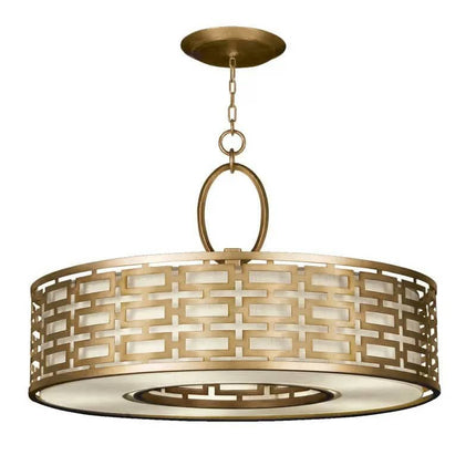 American Design Antique Copper Chandelier Metal Farmhouse Pendant Lights for Living Room Kitchen Island