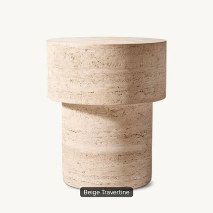 Natural Vintage Stone Turkish Travertine Coffee Table Living Room Marble Travertine Display Marble Side Table