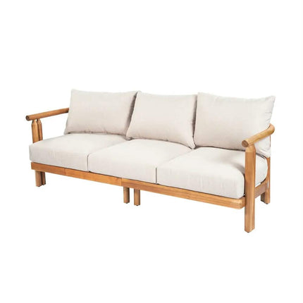 Outdoor Teak Wood Sofa Set Modern Patio Furniture For Garden Villa Hotel Balcony