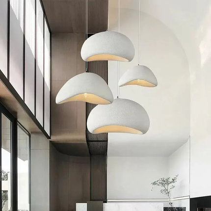 Minimalist Cream-Style Restaurant Dining Room Bar Counter french-Style Living Room, Bedroom And Chandelier