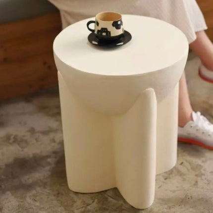 Modern Travertine Side Table For Living Room Bedroom Outdoor Space Home Furniture