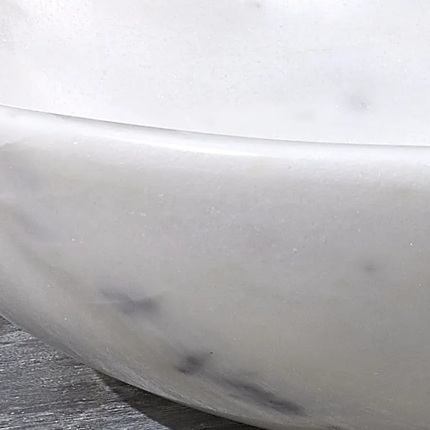 White Color Round Shape Counter Top Art Stone Sink Bathroom WashBasin Wash Basin Marble Basin