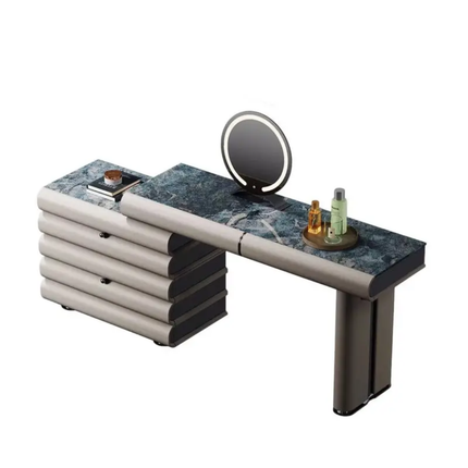 Multifunction Makeup Dresser- LED Lighted Vanity, Modern Bedroom Furniture For Home Hotel or Apartment