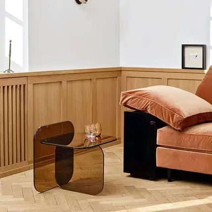 Light Luxury Acrylic Sofa Side Table Living Room Small Creative Transparent Coffee Table
