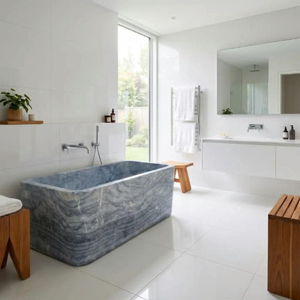 Luxury Custom-Made Modern Oval Bathtubs Exclusive Zaphipe Blue Freestanding Soaking Bathroom Villa Hotel Home House