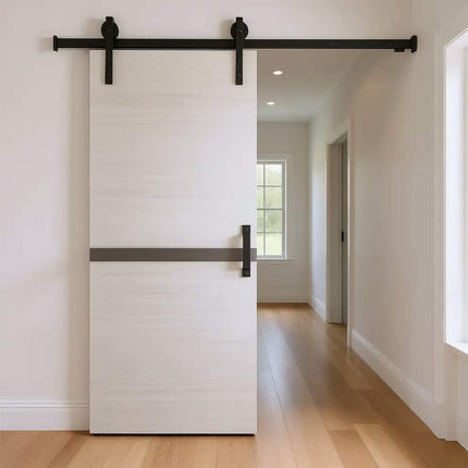 Crazy ELF Modern Barn Door 36 x 80 Melamine Sliding Interior Door With Track Kit