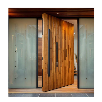 High End Aluminum Villa Entrance Gate Modern Carved Design Anti Rust Main Door