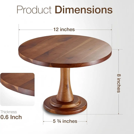 Wood 3-Tier Serving Tray Rectangle Brown Decorative Bath & Toilet Supplies Farmhouse Party Three-Tiered Cupcake Stand Platter