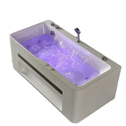 Wholesale OEM 360 Degree Surfing Bubble Massage Smart Computer Panel Thermostatic 42 Degree Single Rectangle Indoor Hotel