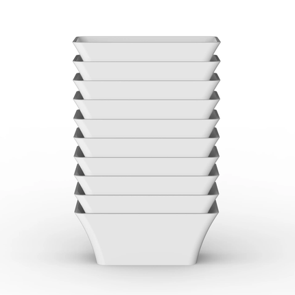 Modern Square Shape Acrylic Free-Standing Bath Tub Solid Surface Whirlpool Soaking Drainer Durable Center Drain