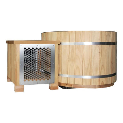 Cold Plunge Tub With 1.5hp Chiller Cold Plunge With Chiller And Ozone Fitness Cold Plunge Tub Sauna and Ice Bath Combo