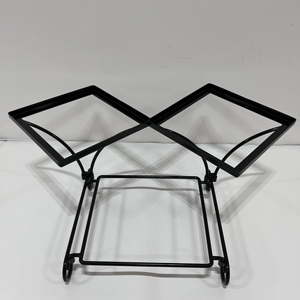 Restaurant Serving Ceramic Dish Party Buffet Display Catering Tiered Steel Rack Ceramics Square Plates Set