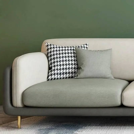 Contemporary 3 Seater Wood Sofa Modern Minamalist Sofa Set for Living Room Furniture