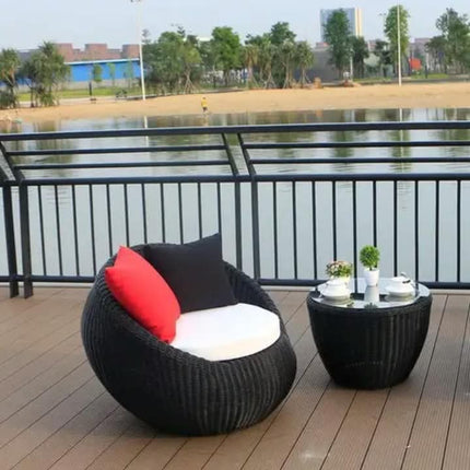 Modern Custom Wicker Rattan Outdoor Sofa Set for Garden and Villa Use With Waterproof Cushions