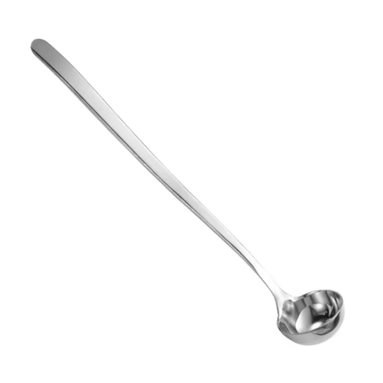 High Quality 304 Stainless Steel Deep Bottomed Honey Spoon With Long Handle Small Round Seasoning Oil Spoon Made Of Metal