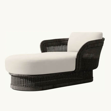Modern Luxury All Weather Patio Garden Hotel Beach Pool Sofa Set Ratan Sunbed Outdoor Hand Woven Furniture Wicker Chaise