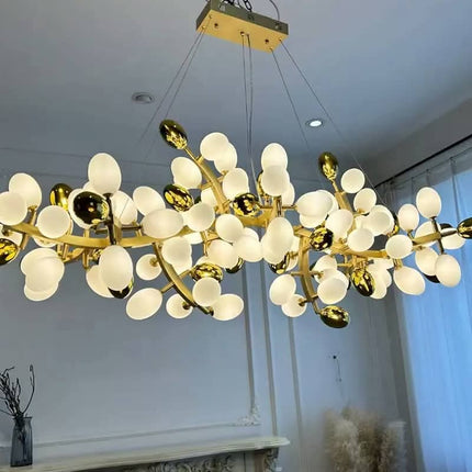 Nordic Modern Luxury Restaurant Villa Living Room Hotel Lobby Bar Glass Ball Chandelier Pendant Light
