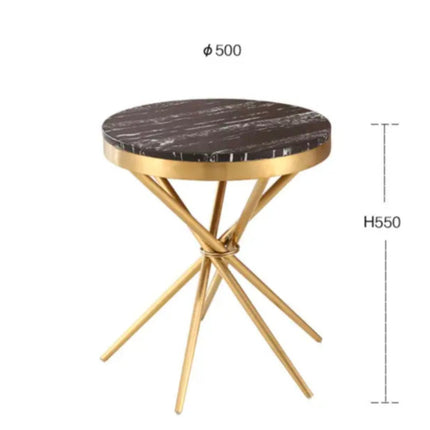 Modern Gold Center Marble Stainless Steel Coffee Side Table Stool Other Living Room Sofa Set Home Furniture Interior Decor Metal