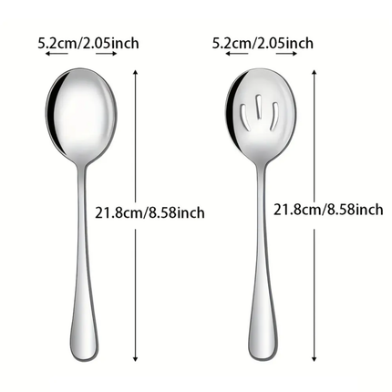 Stainless Steel Long Handle Soup Spoon Hot Pot Colander Strainer Spoon Buffet Service Spoons and Slotted Serving Spoon