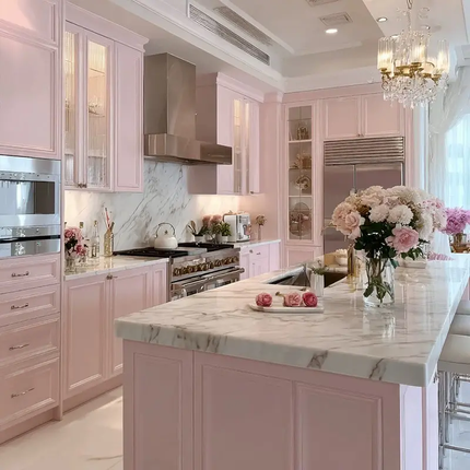 Light Luxury Design Solid Wood Kitchen Furniture Cabinets Full Set Home Furniture Modular Wooden Kitchen Cabinets