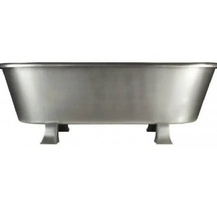 Brushed Stainless Steel Finished Extra Large Size Metal Bath Tub Movable Bathroom Vanities Bulk Supply Unique Bathing Tub