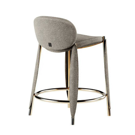 Luxury Modern Gold Stainless Steel Metal Bar Stool Durable High School for Hotel Living Room Commercial Use